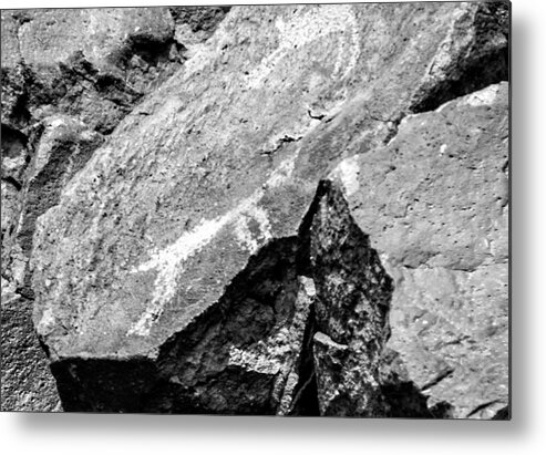 Petroglyph Metal Print featuring the photograph Petrogllyph Canyon 3 by Jessica Levant
