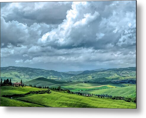 Pienza Metal Print featuring the photograph Pienza Sky by Georgette Grossman