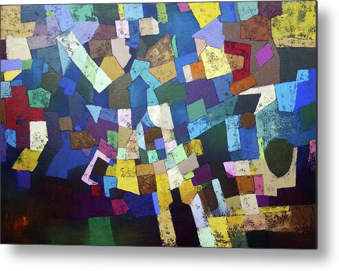  Metal Print featuring the mixed media Pixels by Ronex Ahimbisibwe