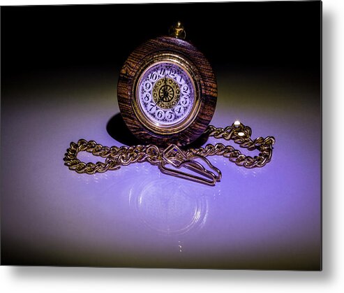 Jay Stockhaus Metal Print featuring the photograph Pocket Watch by Jay Stockhaus
