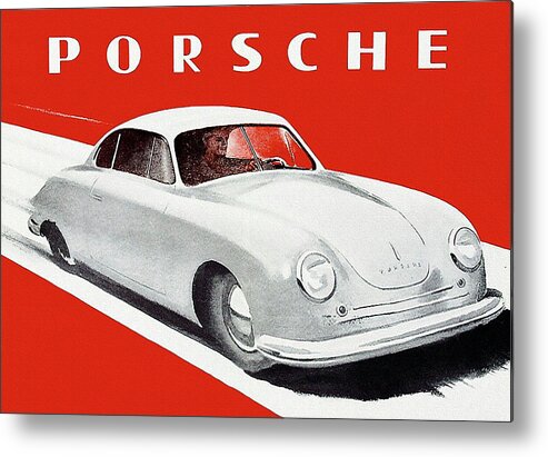 1972 Porsche 356 Coupe Showroom Advertising Poster RARE! Awesome L@@K 