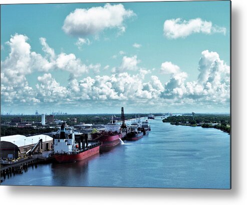 Port Metal Print featuring the photograph Port of Port Arthur, Tx by Jerry Connally