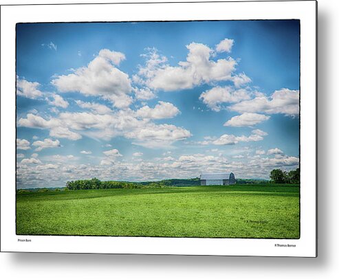 Barn Metal Print featuring the photograph Prison Barn by R Thomas Berner