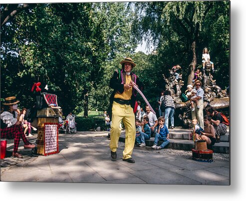 Central Park Metal Print featuring the photograph Professor Bendeasy by Cornelis Verwaal