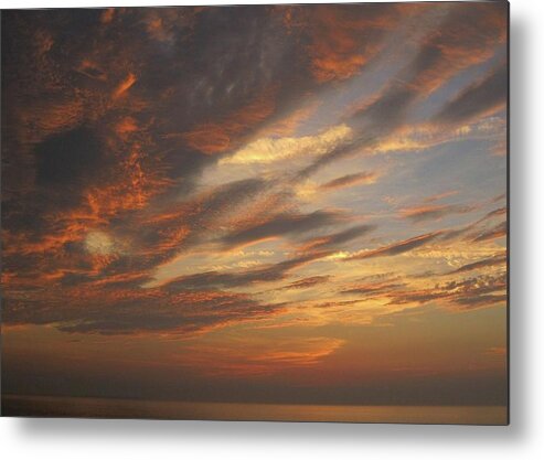Sunset Metal Print featuring the photograph Purple Sky by Margaret Vargas