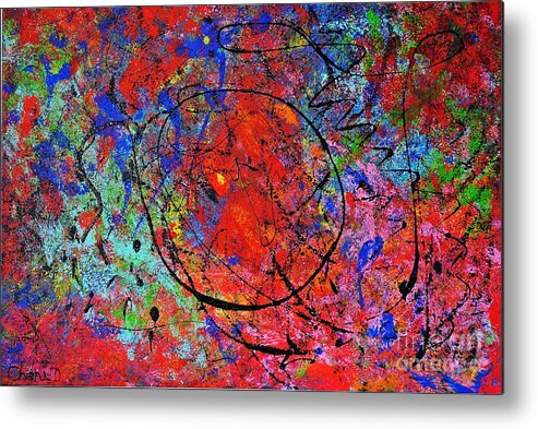 Abstract Metal Print featuring the painting Rio Tinto by Chani Demuijlder