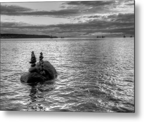 Zen Metal Print featuring the photograph Rock Balance by Dillon Kalkhurst