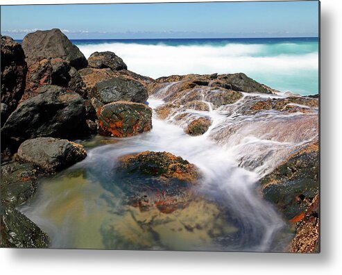 Rock Metal Print featuring the photograph Rock Pool by Nicholas Blackwell