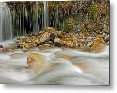 Water Metal Print featuring the photograph Rocky Stream by Scott Read