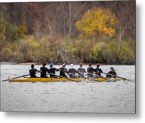 Boat Metal Print featuring the photograph Rowing Regatta by Ron Pate