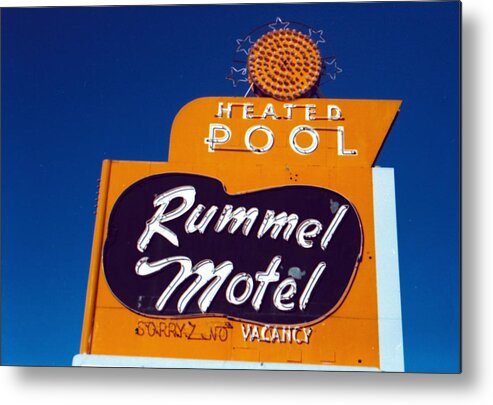 Rummel Motel Metal Print featuring the photograph Rummel Motel by Matthew Bamberg