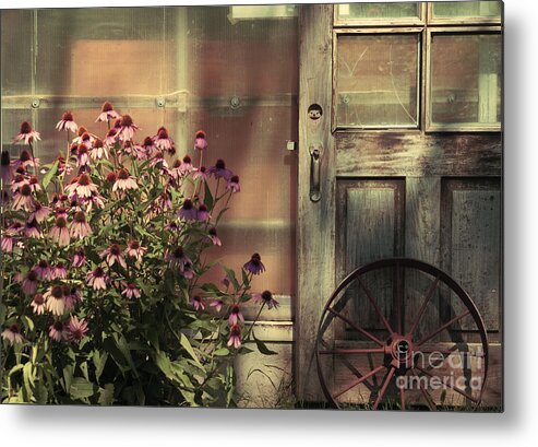 Country Prints Metal Print featuring the photograph Rustic corner by Aimelle Ml