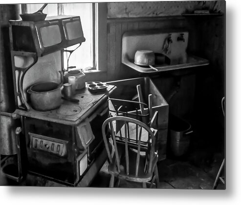Bodie State Historic Park Metal Print featuring the photograph Rusting Pots and Pans, Bodie Ghost Town by Gene Parks