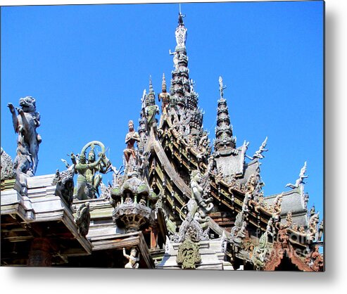 Thailand Metal Print featuring the photograph Sanctuary Of Truth 22 by Randall Weidner