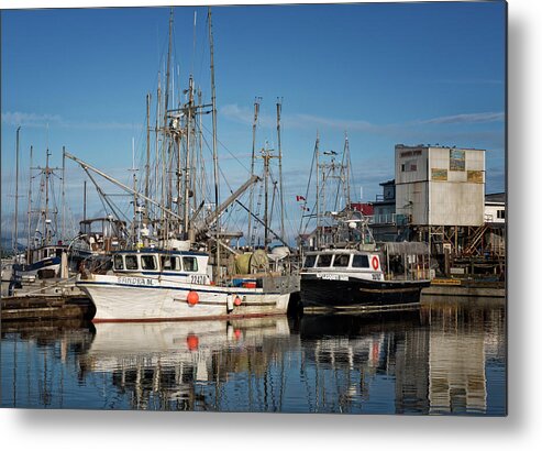 Sandra M Metal Print featuring the photograph Sandra M and Lasqueti Dawn by Randy Hall