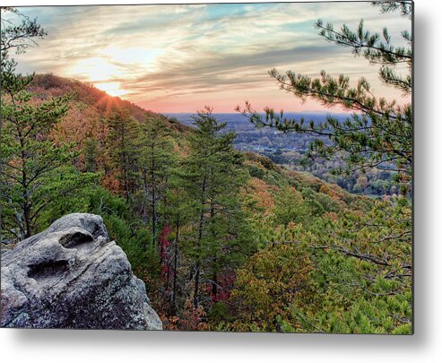 Sawnee Metal Print featuring the photograph Sawnee Mountain and the Indian Seats by Anna Rumiantseva