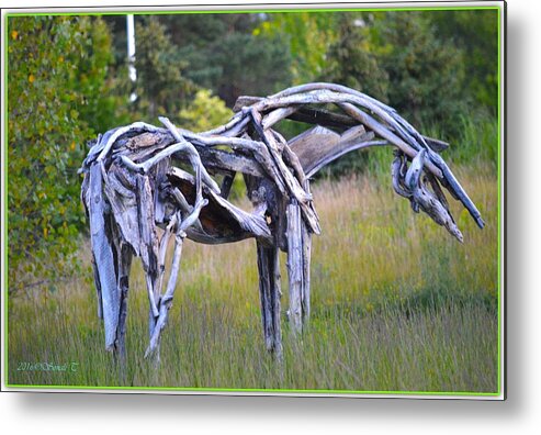 Art For Condo Metal Print featuring the photograph Sculpture of Horse by Sonali Gangane