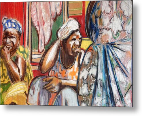 Africa Metal Print featuring the painting Senegal, 1965 by Gary Coleman