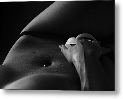 Nude Metal Print featuring the photograph Sensuality by Vitaly Vachrushev