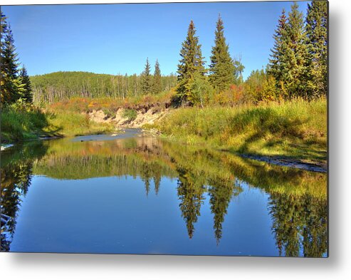 Nature Metal Print featuring the photograph September by Jim Sauchyn