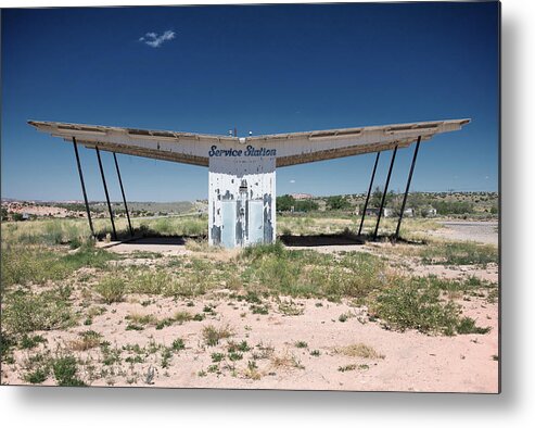Service Station Metal Print featuring the photograph Service Station, Utah by Bud Simpson