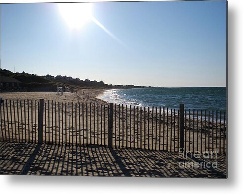 Beach Metal Print featuring the photograph Shadows in the sand by Lori Tambakis