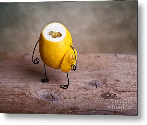 Lemon Metal Print featuring the photograph Simple Things 12 by Nailia Schwarz