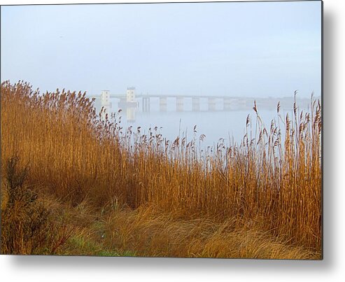 Reflection Metal Print featuring the photograph Smith Point Bridge 2 by Newwwman