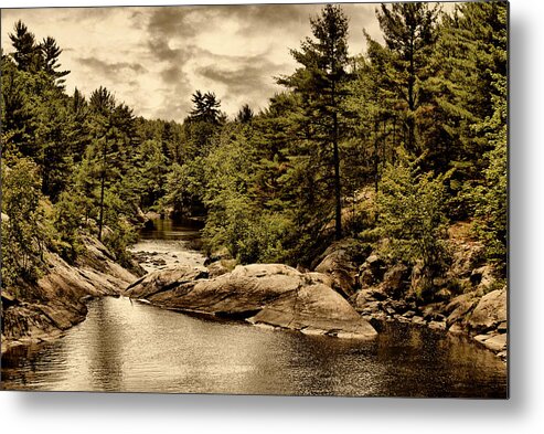 River Metal Print featuring the digital art Solitary Wilderness by JGracey Stinson