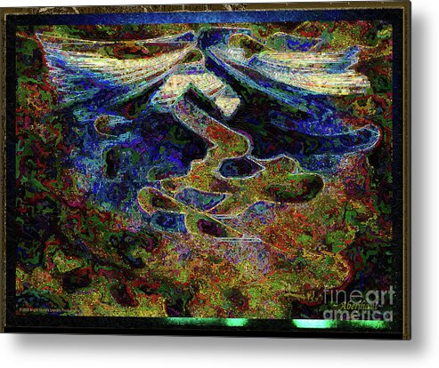 Chromatic Poetics Metal Print featuring the digital art Song of Love and Compassion by Aberjhani