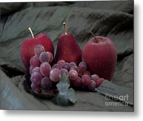 Still Life Metal Print featuring the photograph Sparkeling Fruits by Sherry Hallemeier