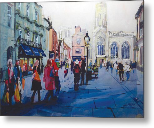Saint Metal Print featuring the painting St Helen Square York by Neil McBride