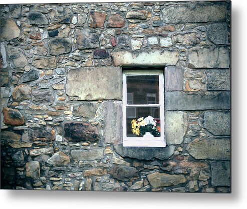 Scottish Metal Print featuring the photograph St. Mary's Window by Kenneth Campbell