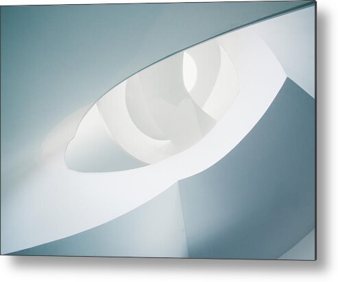 Abstract Metal Print featuring the photograph Stairs Different by Greetje Van Son