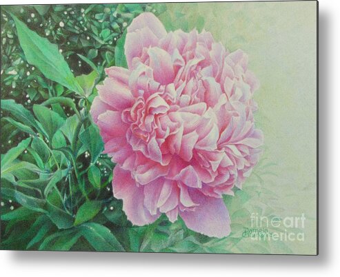 Flowers Metal Print featuring the painting State Treasure by Pamela Clements