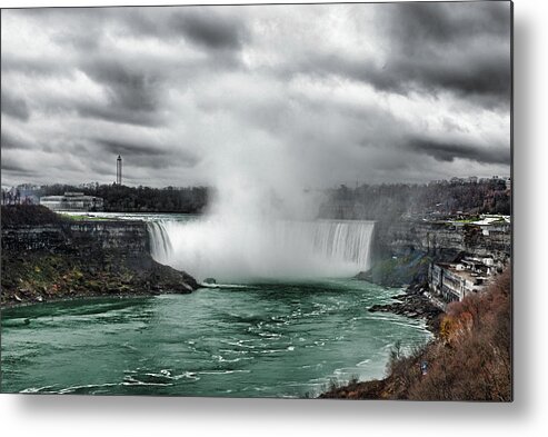 Storm Metal Print featuring the digital art Storm at Niagara by JGracey Stinson