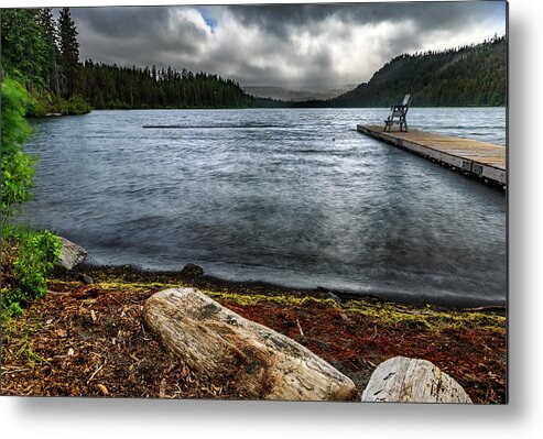 Lake Metal Print featuring the photograph Storm Watch by Cat Connor