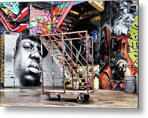 Graffiti Metal Print featuring the photograph Street Portraiture by Cate Franklyn