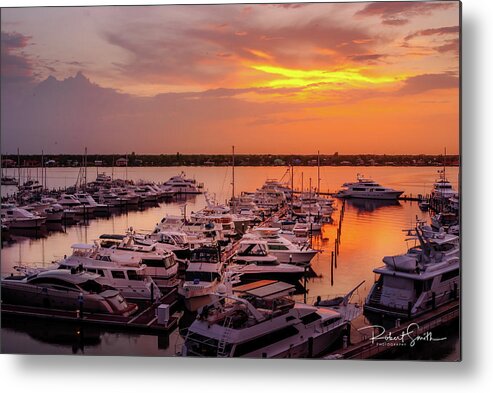 Boat Metal Print featuring the photograph Stuart Sunset by Rob Smith's