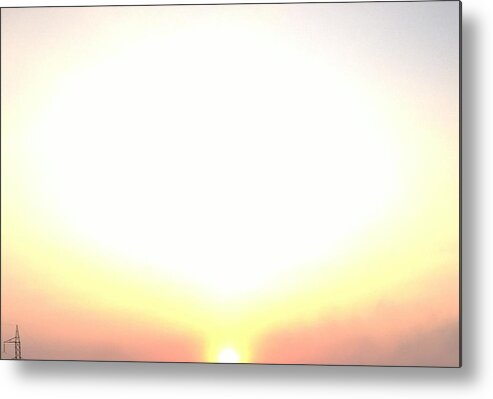  Metal Print featuring the photograph Sun Set by Shubham Kumar