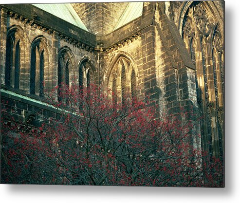 Scottish Metal Print featuring the photograph Sunlit Glasgow Cathedral by Kenneth Campbell
