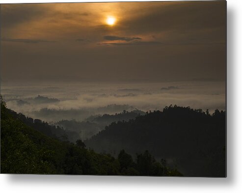 Sun Metal Print featuring the photograph Sunrise at Panorama Hill by Ng Hock How
