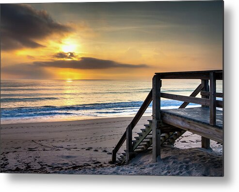 Sunrise Metal Print featuring the photograph Sunrise Stairway by R Scott Duncan