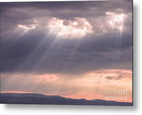 Natanson Metal Print featuring the photograph Sunset Sun Rays by Steven Natanson
