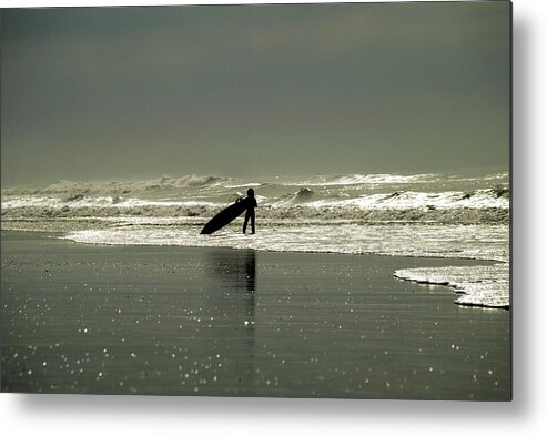 Surf Metal Print featuring the photograph Surfs up by Jason Hughes