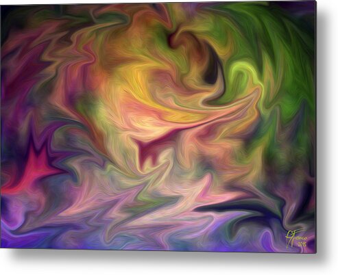 Modern Metal Print featuring the digital art Syntropia by Vincent Franco