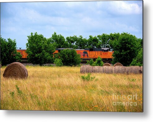 Texas Metal Print featuring the photograph Texas Freight Train by Kelly Wade