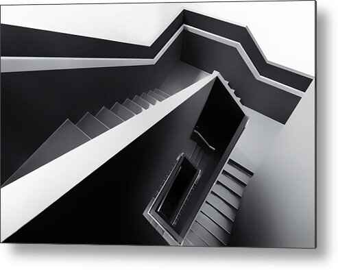 Stair Metal Print featuring the photograph The Black Hole by Gerard Jonkman