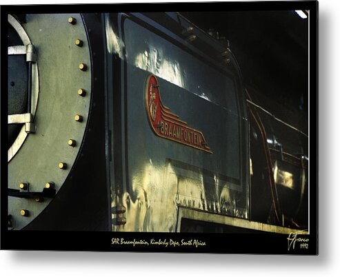 Steam Train. Locomotive Metal Print featuring the digital art The Braamfontein by Vincent Franco