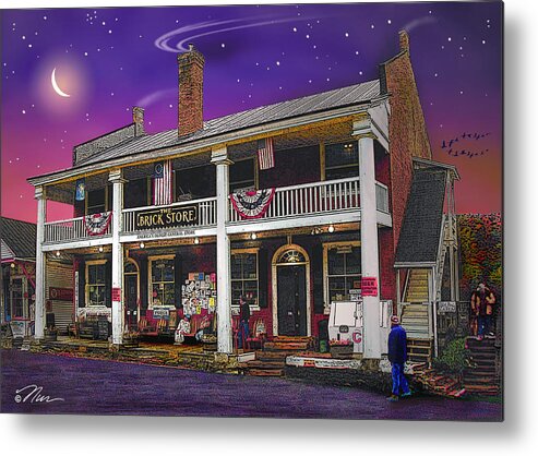 History Metal Print featuring the photograph The Brick Store in Bath by Nancy Griswold